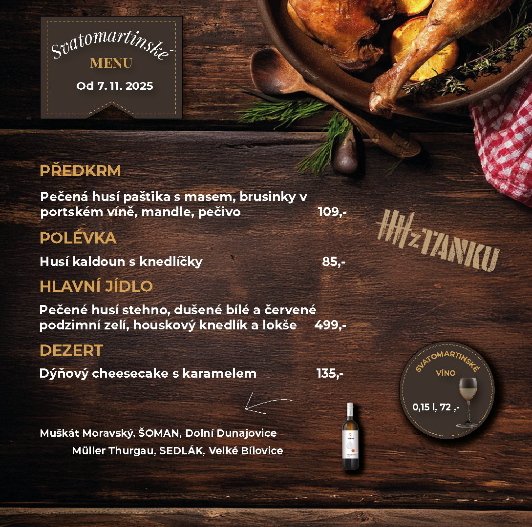 Svatomartinské menu od 7. 11.