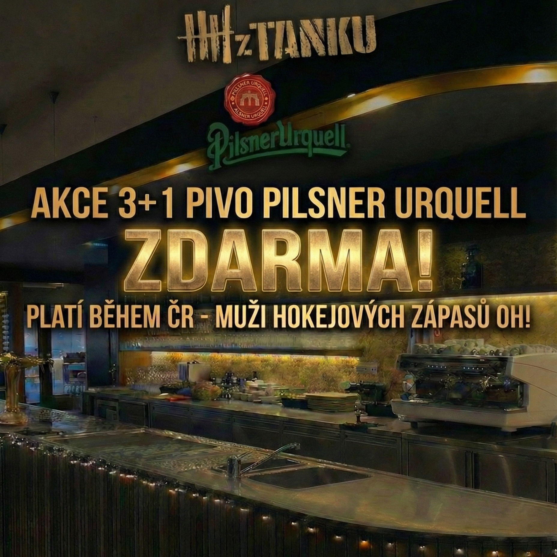 AKCE 3+1 Pilsner Urquell